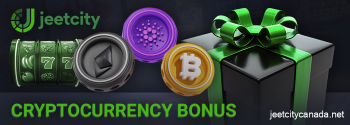Crypto bonuses at Jeetcity Casino - get freespins for deposit